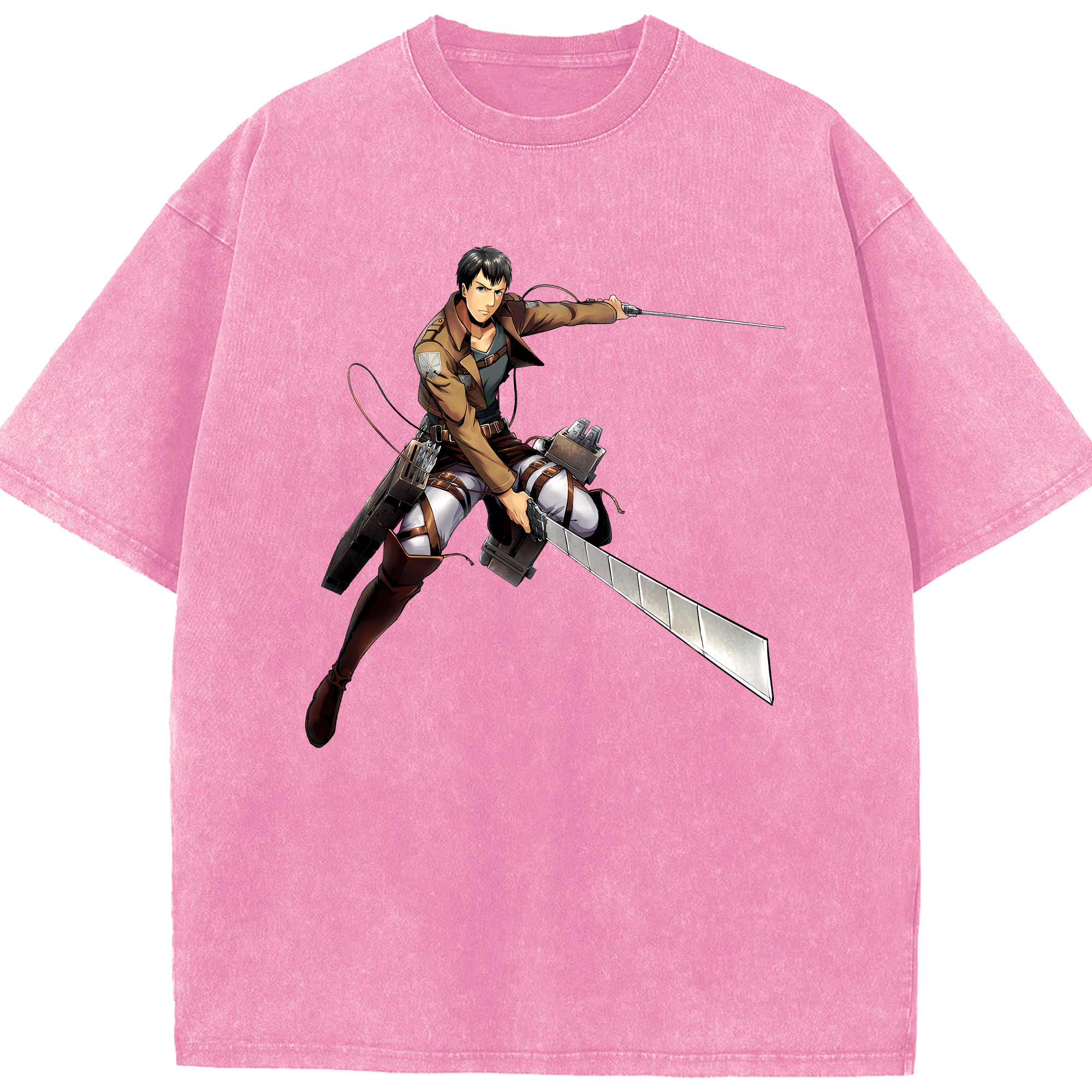 （画像用） 進撃の巨人 ベルトルト・フーバー Attack on Titan Bertholdt Hoover 綿100% ヴィンテージ風 半袖Tシャツ（フロントプリント）